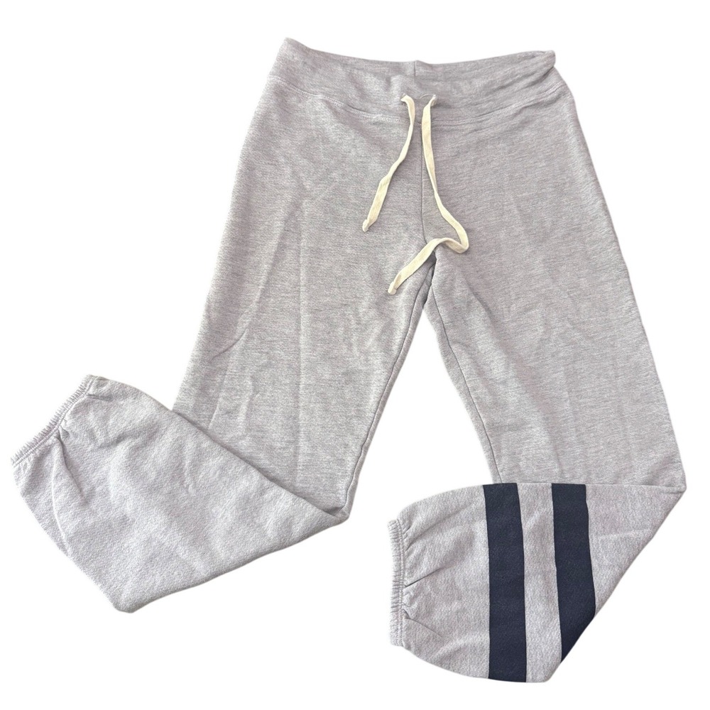Sundry Striped Ankle Sweatpants Womens Medium Grey Joggers French Terry